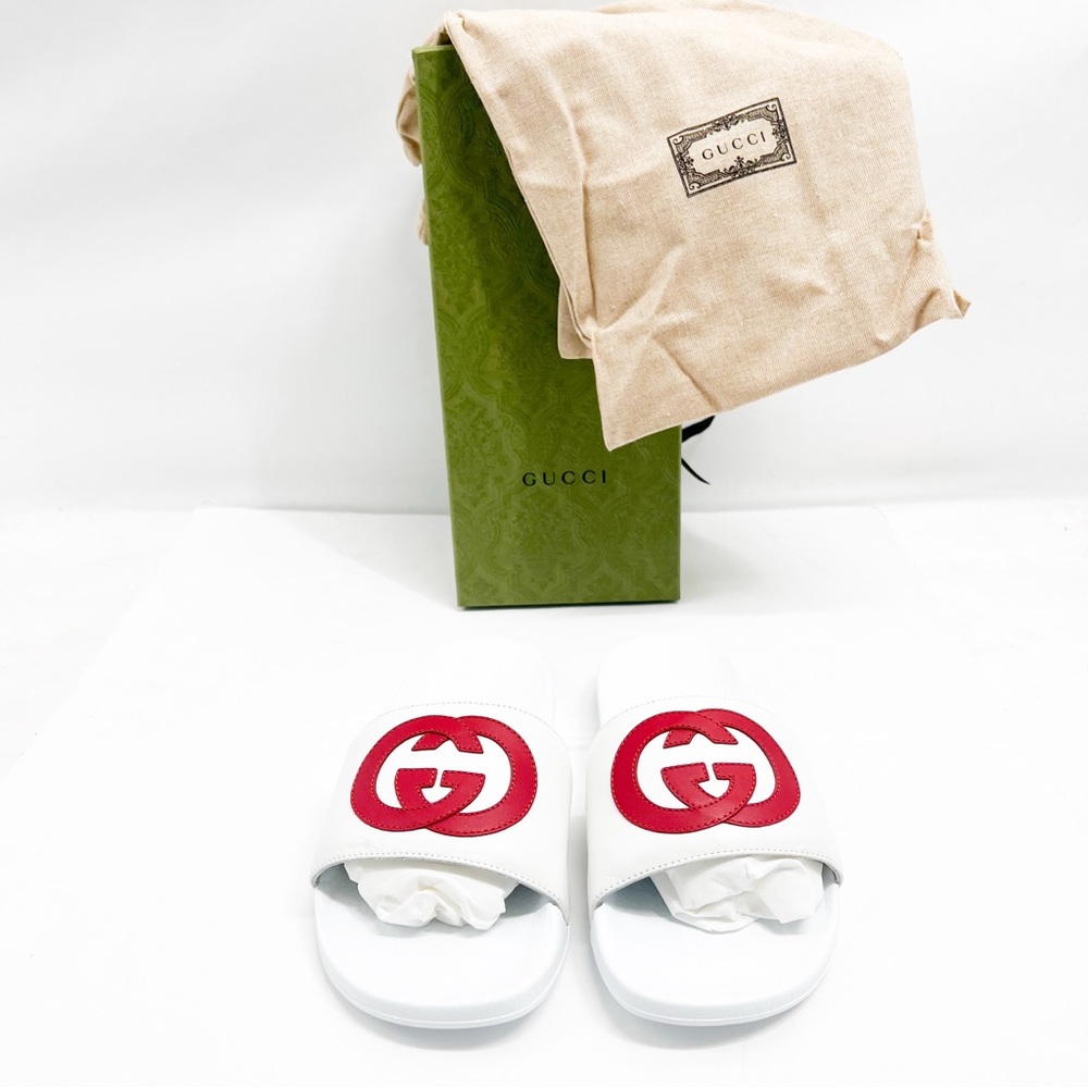 Gucci Women’s Pursuit Interlocking Double G Slide Sandals